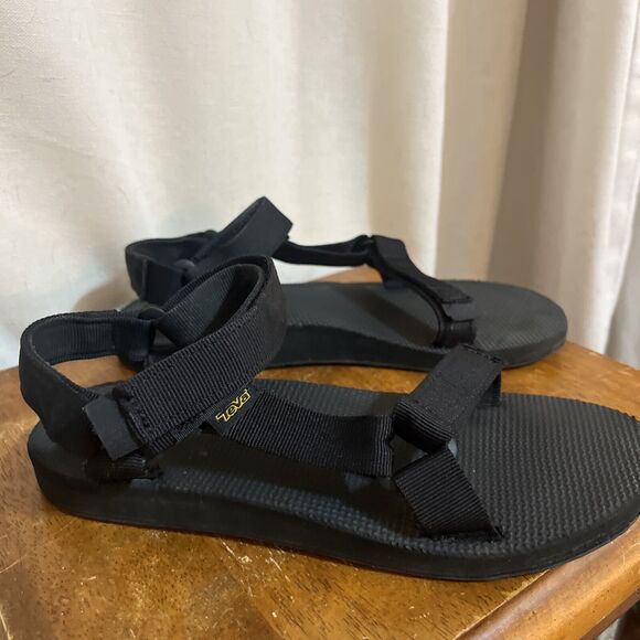 Teva Womens Size 8 Black Midform Universal Platform Sandals 1090969 Walking - Picture 2 of 10